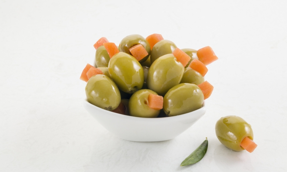 Havuç Dolgulu Yeşil Zeytin